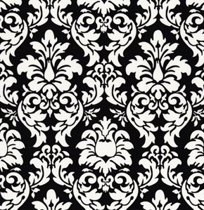 Damask Pattern Black And White Stock Photo - Image: 4251150